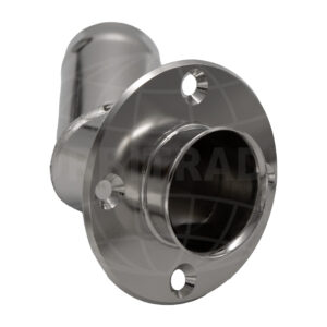 Orbitrade Thru hull exhaust pipe - 45° angle, SS, connection 127 mm